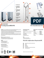 Floor Standing Enclosures SERIES OK IP55 OK Kit - Disassembled Enclosure Frame