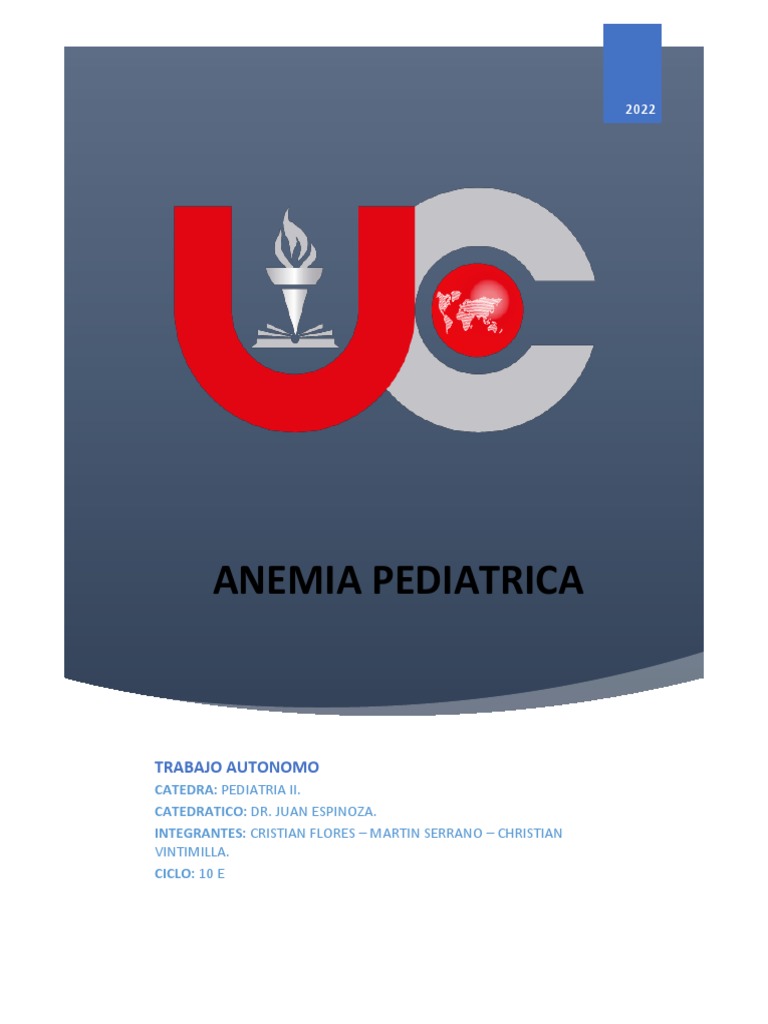 Anemia Final Pdf Pdf Anemia Tejido Biología