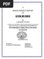 Gym Buddy: Minor Project Report