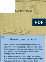 Sosiologi Desa & Kota