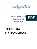 Teorema Pythagoras Aktivitas Puzzle dan Tabel