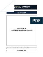 Hidráulica dos Solos: Permeabilidade e Percolação