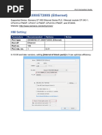 Siemens S7-300/ET200S (Ethernet) : HMI Setting