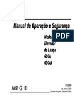 3a Rental Locacao Plataformas Elevatorias Manual Operador Plataformas JLG 600AJ