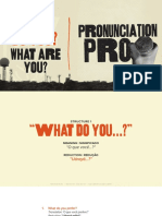 Pronunciation Pro - What Do You - What Are You