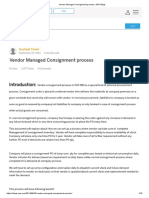Vendor Managed Consignment Process - SAP Blogs