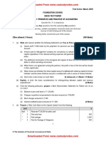 Test Series: March, 2018 Foundation Course Mock Test Paper Paper - 1: Principles and Practice of Accounting