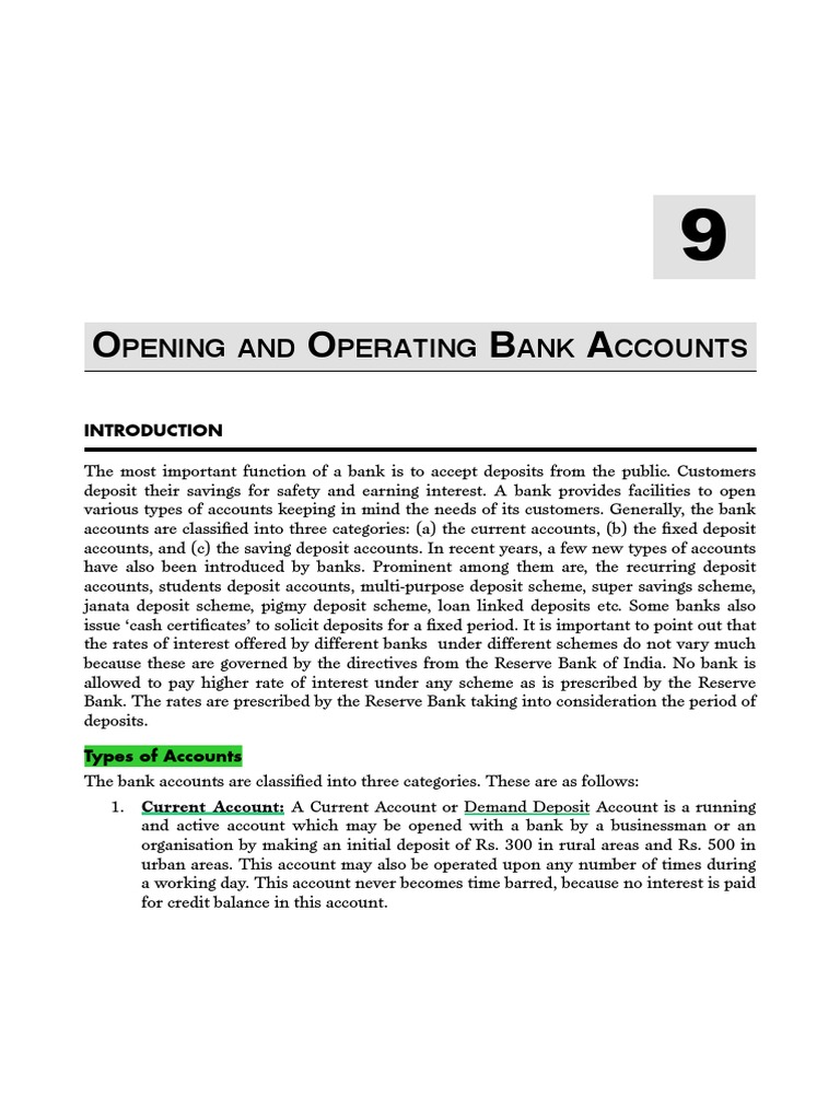 Types of Bank Accounts Explained | PDF | Banks | Cheque