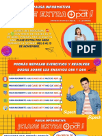 CLASE EXTRA PDT +ENLÍNEA Y +LIBRE 1ra Partida