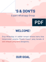 DO’S & DON'TS Expert Whatsapp Group