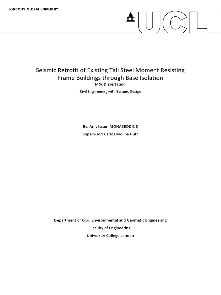 Seismic Retrofitting Existing Steel Tall | PDF | Economic Sectors ...