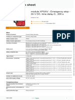 Product Data Sheet: Module XPSAV - Emergency Stop - 24 V DC, Time Delay 0... 300 S