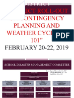 District Roll-Out On Contingency Planning and Weather Cyclone 101