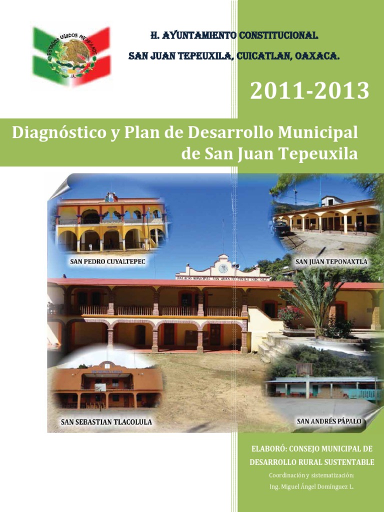 Diagnóstico y Plan de Desarrollo Municipal de San Juan Tepeuxila | PDF ...