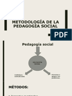 Metodología de La Pedagogía Social