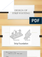 DESIGN OF STRIP FOOTING