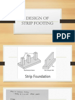 Design of Strip Footing
