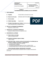 Actividades de Aprendizaje Comprensión y Análisis de Textos