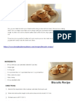 Biscuits Recipe