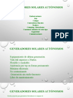 Generadores solares autónomos para Embarcaciones