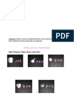 Pink Level Exercises: Pink Phonetic Object Boxes and LMA