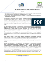 CP Ley Obliga A Empresas de Artículos Electrónicos A Recibir y Gestionar Artículos en Desuso