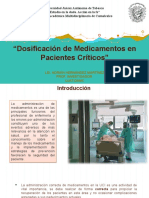 Dosificación de Medicamentos en Pacientes Críticos