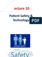 Lecture 10 Patient Safety and Technology