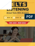IELTS Academic Listening Forecast 2022