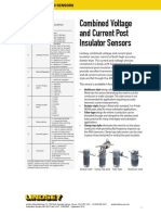 Combined Voltage and Current Post Insulator Sensors: Ordering Table Part Number Sequence 96AB/CDEFGH Where