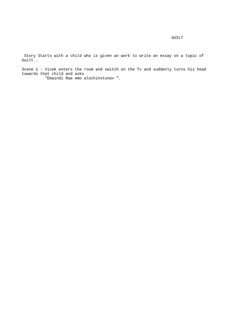 Guilt | PDF