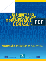 Elementarno Funkcionalno Opismenjavanje Odraslihandragoški Priručnik Za Nastavnike