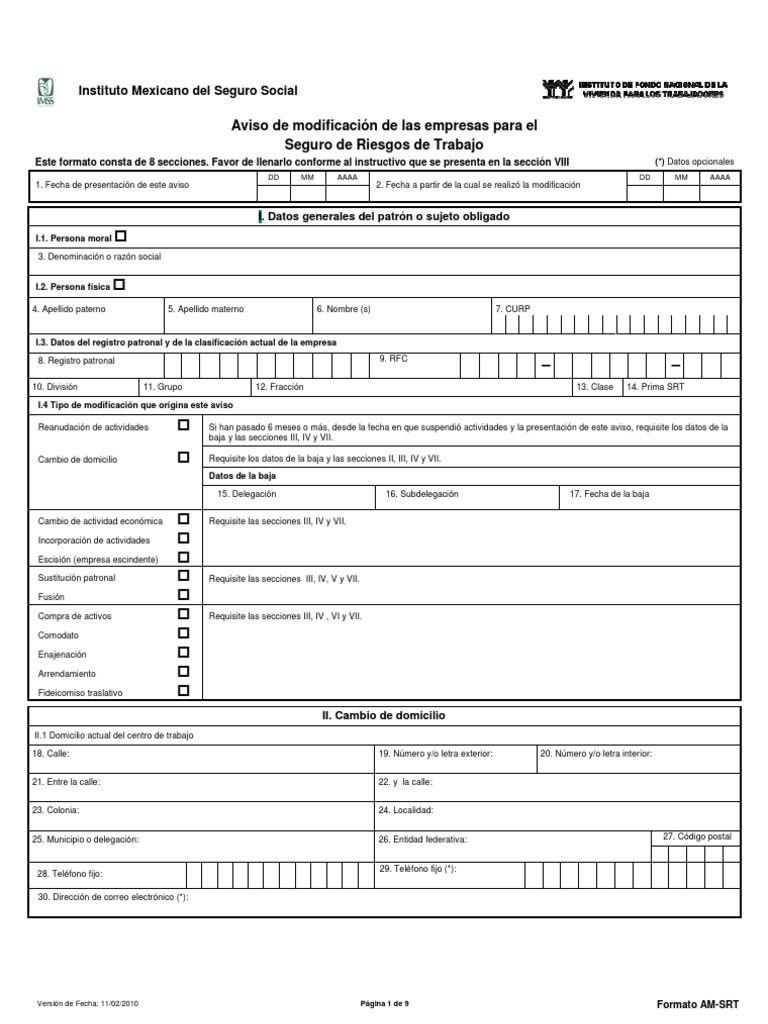 Aviso de Registro Patronal Personas Fsicas en El Rgimen