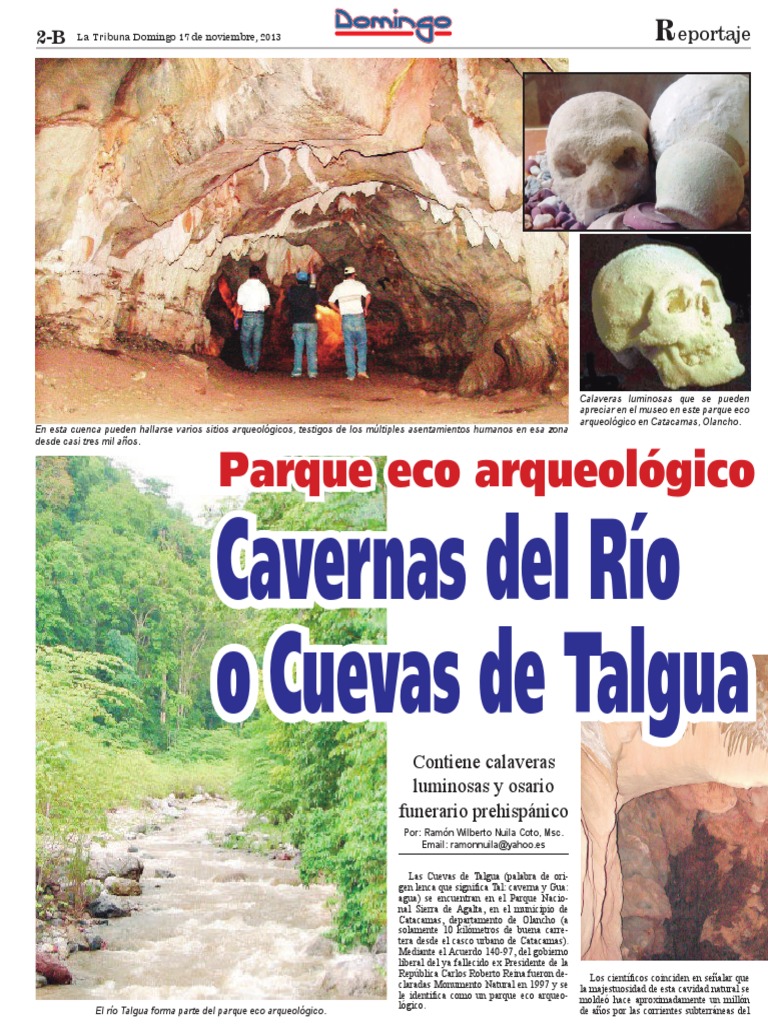 Cuevas de Talgua: Patrimonio Arqueológico en Olancho | PDF | Honduras