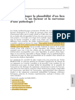 Comment Juger La Plausibilité D'un Lien Causal Entre Un Facteur Et La Survenue D'une Pathologie