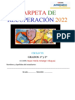 CARPETA DE RECUPERACIÓN - ARTE Y CULTURA de 1° y 2° 2021