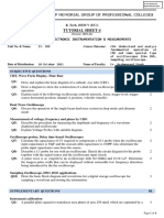 Tutorial Sheet-4: Kec-057: Electronic Instrumentation & Measurements