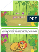 Leul Si Soricelul Poveste PDF
