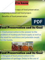 Feb 8 Grade 6 Food Preserve
