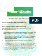 Contrato de empréstimo pessoal de R$10.000,00