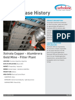 Product Case History: Xstrata Copper - Alumbrera Gold Mine - Filter Plant