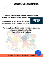Ciranda Cirandinha - LETRA PDF