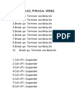 List of Phrasal Verbs INGLES