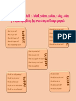 Make 30 Questions (WH: 5 What, 5where, 55when, 5 Why, 5 Who) y 5 Yes/bi Questions. Las Oraciones en Tiempo Pasado