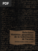 Relaciones J Histórico Geográficas de La Gobernación