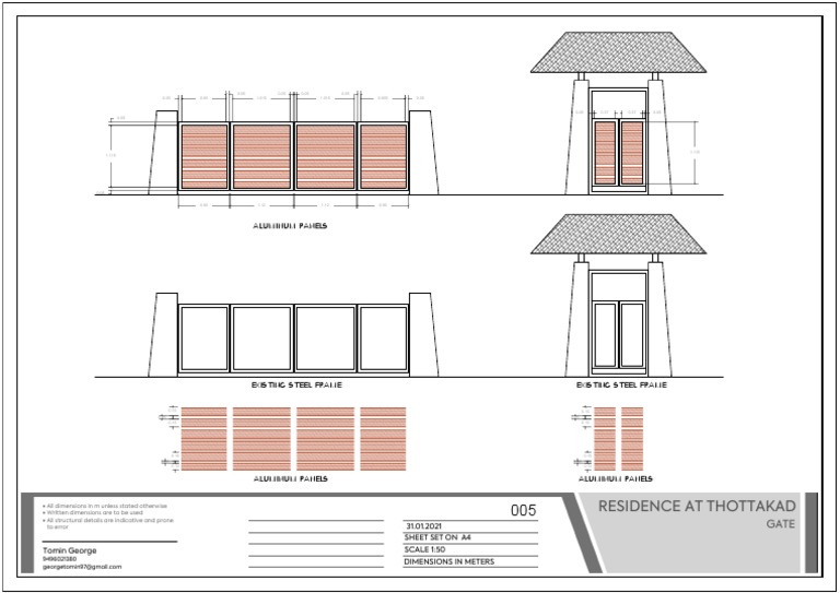 Gate House Design and Layout Plan | PDF | Economic Sectors | Building ...