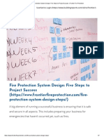Fire Protection System Design - Five Steps To Project Success - Frontier Fire Protection