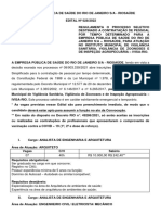 Edital 028 2022 Analista de Engenharia e Arquitetura e Tecnicos IVISA RIO
