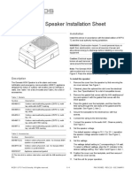 Genesis WG4 Speaker Installation Sheet