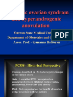 Polycystic Ovarian Syndrom and Hyperandrogenic Anovulation
